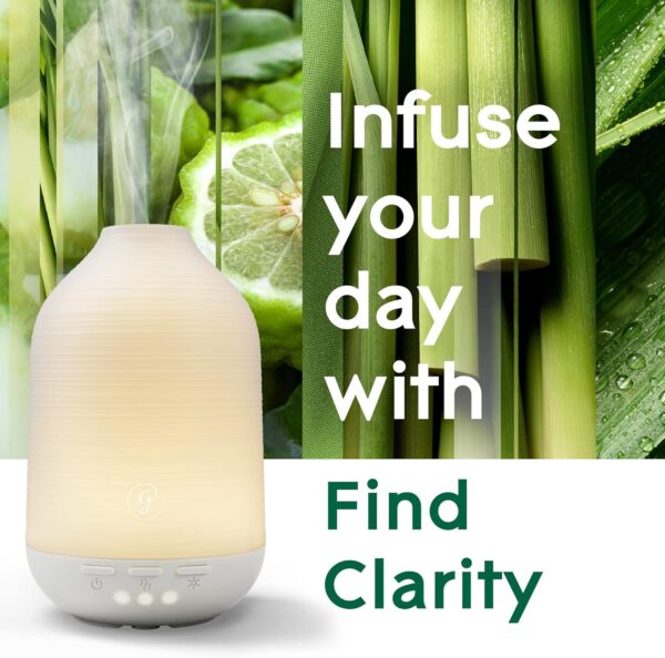 Glade Aromatherapy Diffuser & Essential Oil, Air Freshener for Home, Find Clarity Scent with Notes of Bergamot & Lemongrass, 0.56 Fl Oz