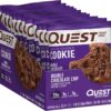 Quest Nutrition Double Chocolate Chip Protein Cookie, High Protein, Low Carb, 12 Count