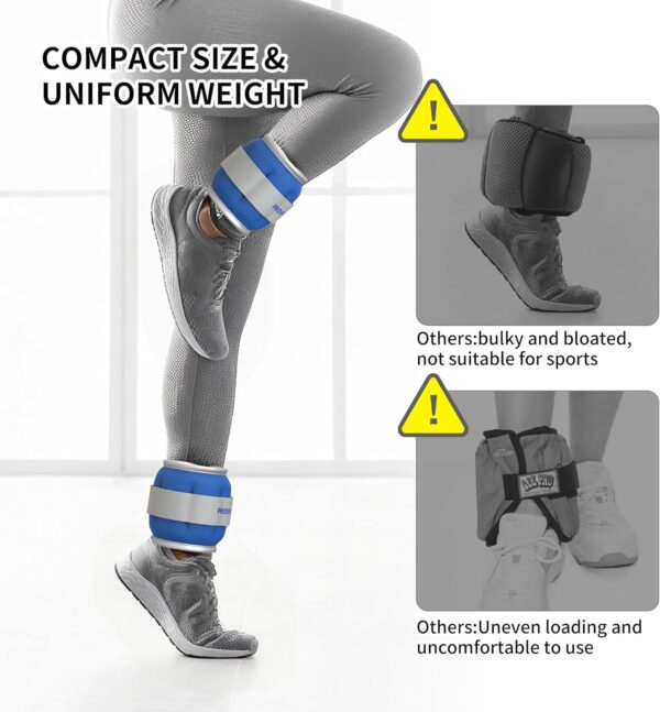 PROIRON Ankle Weights Wrist Leg Weights for Women Men 2/4/6/8LBS Reflective Ankle Weight Set for Fitness Exercise Jogging Aerobics
