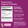 Physician's CHOICE Vaginal Probiotics for Women - Unique with Licorice Root - PH Balance, Odor Control, Yeast, Vaginal Microbiome & Feminine Health - 6B CFU - Organic Prebiotic, Cranberry - 30 CT