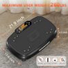 Vibration Plate Exercise Machine DamKee Vibration Plate for Lymphatic Drainage Vibration Plates for Weight Loss Workout Equipment Home Gym Full Body Vibrating Plate