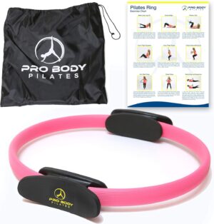 ProBody Pilates Fitness Ring – 14 Inch Pilates Ring for Focusing on Toning Inner Thighs, Arms, and Core