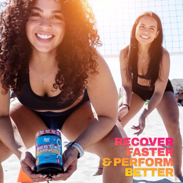 BPI Sports BCAA Powder - Best Aminos, Post Workout Recovery Drink with Glutamine, Branched Chain BCAAs Amino Acids, Hydration & Recovery, 25 Servings, Plumberry Flavor