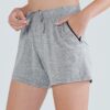5 Pack: Womens Workout Gym Shorts Casual Lounge Set, Ladies Active Athletic Apparel with Zipper Pockets