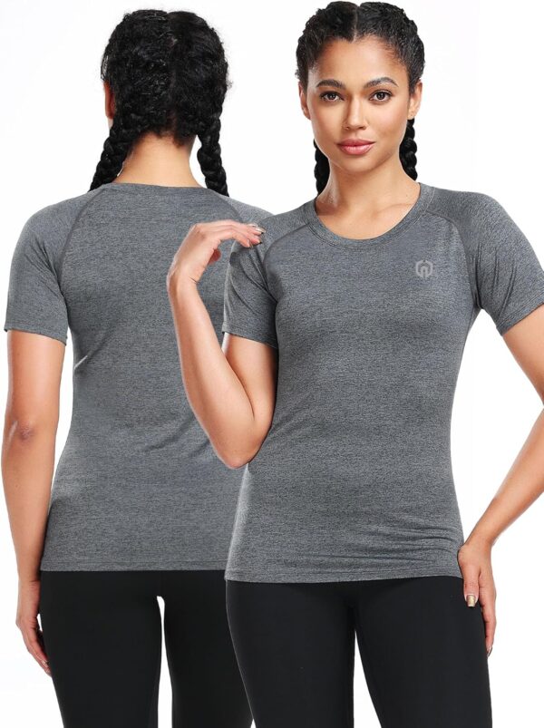 NELEUS Women's 3 Pack Compression Workout Athletic Shirt