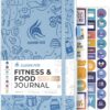 Clever Fox Fitness & Food Journal – Nutrition & Workout Planner for Women & Men – Diet & Gym Exercise Log Book with Calendars, Diet & Training Trackers - Undated, A5 Size, Hardcover (Light Blue)