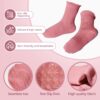 SkiBeaut Pilates Yoga Grips Socks, 4 Pairs Non Slip Skid Women Reformer Hospital Sticky Socks for Elderly Pregnancy Lady