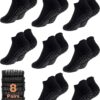 8 Pairs Non Slip Pilates Socks with Grips for Women Bulk Yoga Anti Skid Athletic Socks for Barre Ballet Hospital