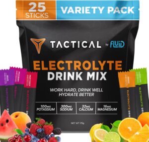 Electrolyte Powder Drink Mix, Travel Ready Stick Packs, Extreme Re-Hydration, Low Sugar, Prevent Dehydration, Eliminate Cramps (Variety Pack)