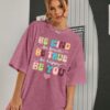Be Kind Shirt Women Oversized Kindness Shirts Cute Teacher Graphic Tee Motivational Positive Message Short Sleeve Top