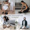 Grounding Mat for Feet - Foldable Earthing Grounding Mat for Bed with Tester Pen & Cord - Lightweight PMF Pad for Sleep, Meditation, Office, Yoga & Stress Relief - Canvas Bag, Desert Dusk