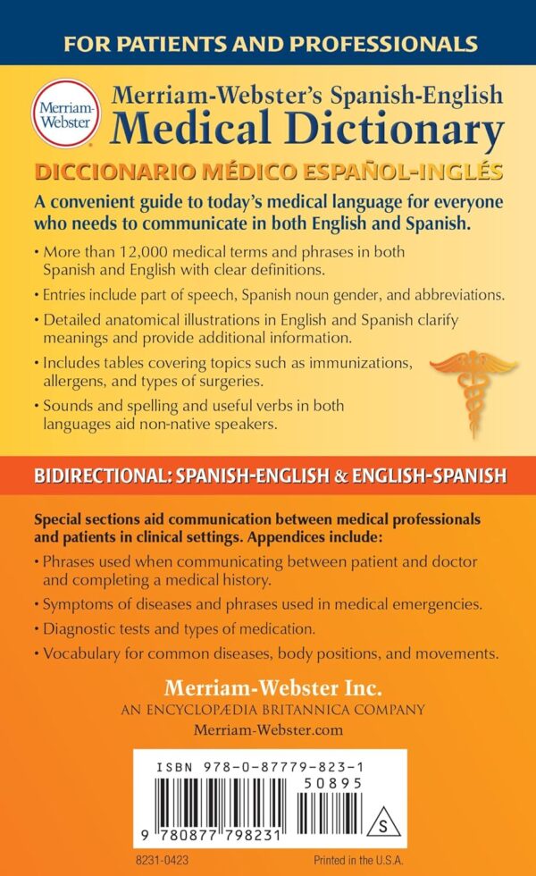 Merriam-Webster’s Spanish-English Medical Dictionary (English, Spanish and Multilingual Edition)