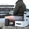 Box Meditation Floor Chair, Back Support, Knee and Hip Support, Knees, Portable and Lightweight (Gray)