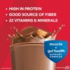 Atkins Strong High Protein Shake, Chocolate Peanut Butter, 30g Protein, 7g Prebiotic Fiber, Muscle & Gut Health Support Complex, 12 Count