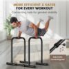 Sportsroyals Dip Bar, Adjustable Parallel Bars for Home Workout, Dip Station with (300/400/1200LBS) Loading Capacity