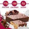 ProtiDIET High Protein Chocolate Wafer Bars, 10g Protein, Low Calorie, Low Sugar, Low Sodium, Aspartame & Sucralose Free, Ideal Protein Compatible, 7/Box