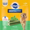 Pedigree Dentastix Large Breed Dog Treats, Fresh Flavor, 1.87 lb. Bag (36 Treats)