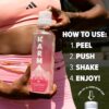 Karma Natural Energy Drink - 12 Pack, Raspberry Peach Caffeinated Water - Clean Focus & Energy Boost