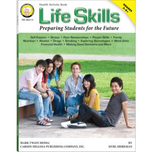 Mark Twain Life Skills Mental Health Workbook for Kids, Grades 5-8 Anxiety, Stress, Financial Literacy, Social Emotional Learning, and More, Classroom or Homeschool Curriculum