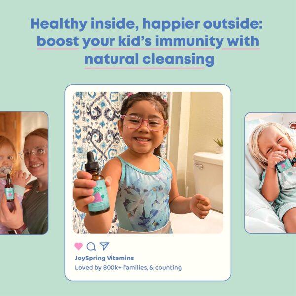 JoySpring Herbal Detox for Kids – Cilantro Extract Cleanse to Support Speech & Improve Behavior – Natural Detox with Cilantro - 1 fl oz (30 Servings)