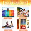 Neasyth Mexican Yoga Mat Beach Picnic Blanket Chakra Meditation Mat Yoga Rug Sunscreen Shawl Chakra Wall Tapestry Decor Boho Pilates 59 in (Polyester Fibre)