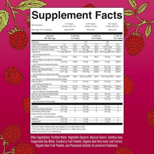 MaryRuth Organics Multivitamin for Women Men & Kids | Vegan, Sugar Free | Womens Multivitamin & Multimineral | Beauty & Energy Women's Multivitamin | Non-GMO | 32 Fl Oz