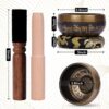 DomeStar 3.3 Inch Tibetan Singing Bowl Set, Hand Hammered Sound Bowls Meditation Set for Yoga Meditation, Sound Therapy, Spiritual Gatherings and Stress Relief
