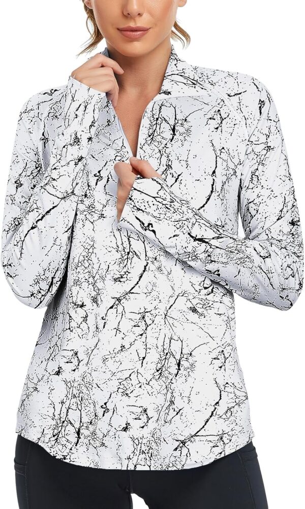 Cucuchy Womens V Neck Golf Polo Shirts Moisture Wicking Sports Workout Tops