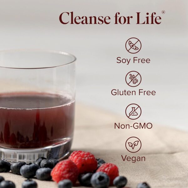 Isagenix Cleanse for Life - Detox Cleanse Drink with Vitamin B12, Niacin and Vitamin B6 for Overall Wellness - 32-Ounce Bottle (Natural Rich Berry Flavor), Packaging May Vary