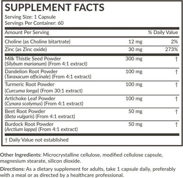 Futurebiotics Liver Detox Advanced Detox & Cleanse Formula Supports Healthy Liver Function with Milk Thistle, Dandelion Root, Turmeric Artichoke Leaf, & More, Non-GMO, 60 Vegetarian Capsules