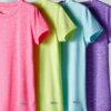 4 Pack: Youth Girls Athletic Shirts, Short Sleeve Dry Fit Apparel Tech Tshirts, Sports Activewear for Kids Teens