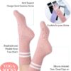 Sintege 6 Pairs Pilates Socks Yoga Socks with Grips for Women Non Slip Barefoot Workout Crew for Pregnant Ballet Dance