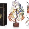YATSKIA Chakra Crystal Tree - Handmade Healing Crystal Tree with 7 Chakra Stones - Decorative Tree of Life for Meditation, Feng Shui, and Home Decor - Unique Birthday Gifts for Women