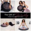 Aila Meditation Pillow Set with Small Meditation Mat & Extra Cushion Cover – Luxurious Meditation Floor Pillow Zen Spiritual Decor Zafu Round Yoga Meditation Cushion – Gift for Meditation Lovers