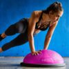 Bosu Half Ball Home Balance Exercise Trainer for Strength and Flexibility Workouts with Built to Last Burst Resistant Material and Hand Pump