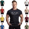 ReedCA Bat - Mens Bodybuilding T-Shirt - Gym Training Top Fashion Workout Shirts Hipster Shirt Fitness