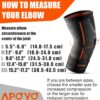 APOYO Elbow Brace for Tendonitis and Tennis Elbow, Compression Sleeve for Arthritis, Workouts, Reduce Joint Pain During Fitness Activity (X-Large)
