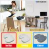Natural Latex Seat Cushion - Soft, Bouncy and Relieves Pressure - Suitable for Office Chair, Home Chair, Car, Gaming, Wheelchair, Meditation, and Yoga