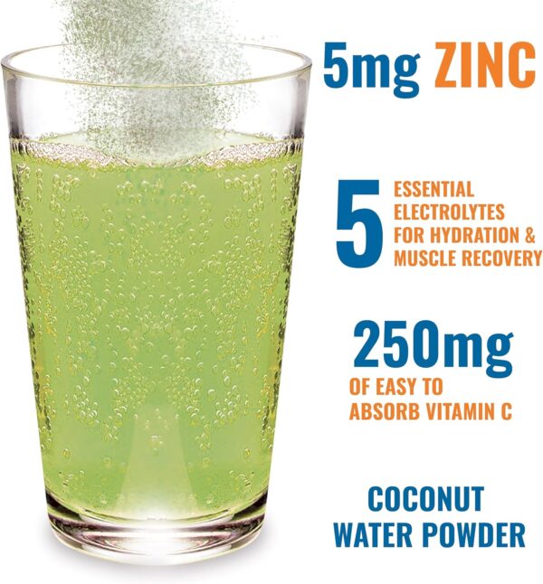 Ener-IV Electrolyte Hydration & Energy Drink Mix Potassium Zinc & Vitamin C Electrolytes Powder - Muscle Recovery & Immunity Sports Drinks for Women & Men, Low Sugar Non-GMO - Lemon Lime - 45 Servings