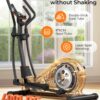 Niceday Elliptical Machine, Elliptical Exercise Machine for Home with Hyper-Quiet Magnetic Driving System, Elliptical Trainer with 15.5IN-18IN Stride, 16 Resistance Levels, 400LBS Loading Capacity