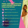 Female-Optimized Beef Organ Superfood Supplement (Beef Liver, Kidney, Heart, & 3 More) - 100% Grass Fed, Pasture Raised Cattle - Balance Hormones, Energy, & More for Women