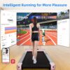 Under Desk Walking Pad Treadmill for Home Office, Intelligent Walk Mat with APP and Remote Control, Portable Exercise Workout Equipment, Super Quiet Walking Jogging Running Machine