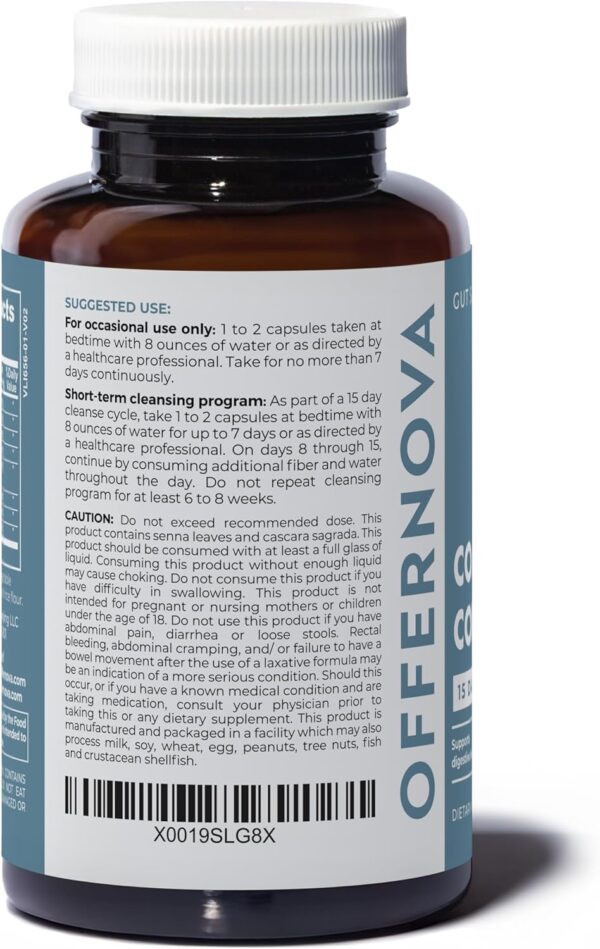 Complete Colon Detox 15 Days 30 Capsules, All Natural Colon Cleanser for Bloating and Constipation Relief for Women & Men, Advanced Gut Cleanse Detox