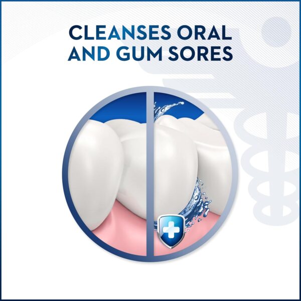 Oral-B Mouth Sore Mouthwash Special Care Oral Rinse, Hydrogen Peroxide Mouthwash, 16 fl oz, Mouthwash Alcohol Free