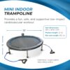 Stamina 36 Inch Fitness Trampoline w/ Foldable Steel Frame, 250 Pound Capacity, Gray