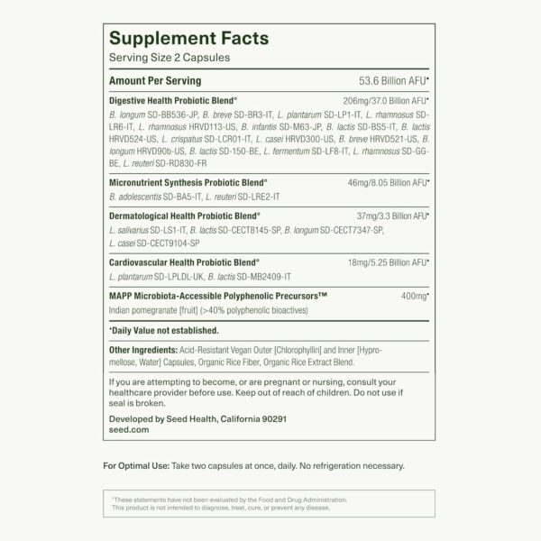 Seed 14 Day Gut Reset - Prebiotic and Probiotic for Women & Men - Digestive Health, Gut Health, Rapid Gut Recovery, Bloating & Constipation Relief - Vegan & Shelf-Stable - 28 Capsules (14-Day Supply)