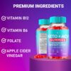 Keto ACV Gummies Advanced Weight Loss Belly Fat Burners Product Works Fast, ACV Keto Gummy Detox Cleanse Diet Apple Cider Vinegar Metabolism(60 Count)