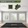 ProsourceFit Extra Thick Puzzle Exercise Mat, EVA Foam Interlocking Tiles for Protective, Cushioned Workout Flooring for Home and Gym Equipment