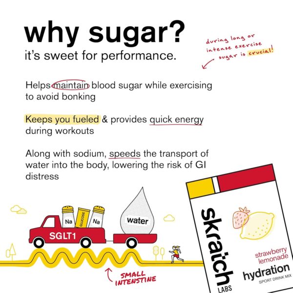 Skratch Labs Hydration Powder | Sport Drink Mix | Electrolytes Powder for Exercise, Endurance, and Performance | Strawberry Lemonade | 20 Servings | Non-GMO, Vegan, Kosher