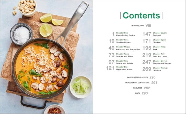 The Complete Clean Eating Cookbook: 200 Fresh Recipes and 3 Easy Meal Plans for a Healthy Diet